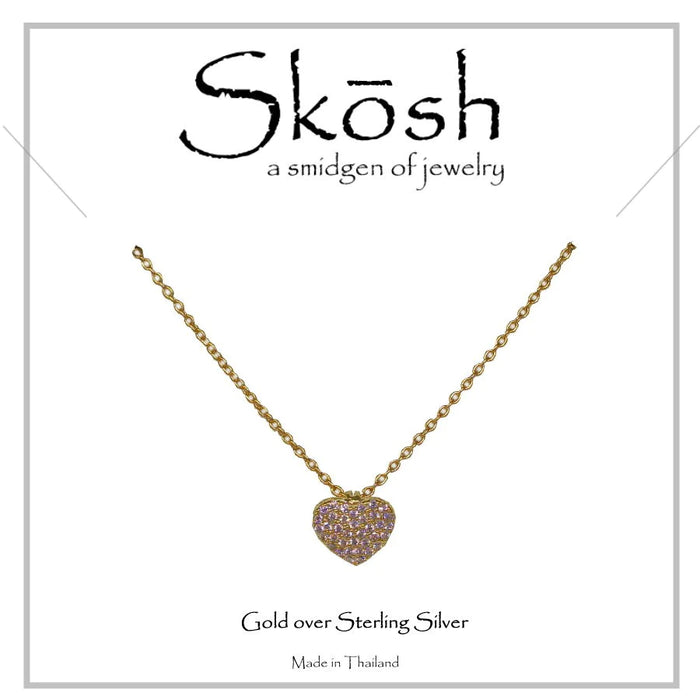 Skosh Pave CZ Heart, 57-511-2 & 57-511-1