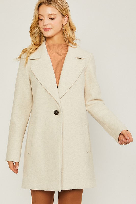 JQ Fleece Single Breasted Coat