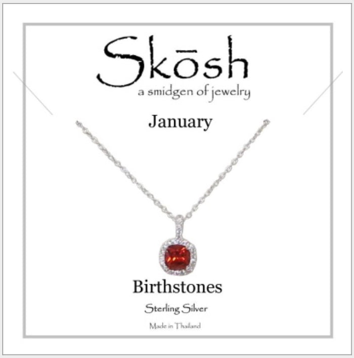 Skosh Birthstone January Silver 57-582-01