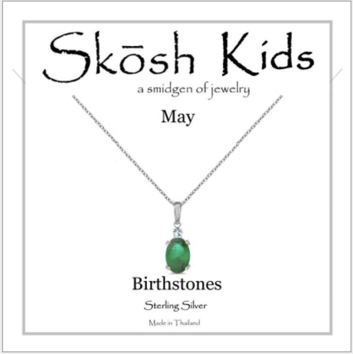 Skosh Kids Birthstone May, Silver 56-121-05