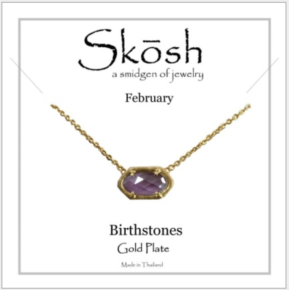Skosh Birthstone February, Gold 58-4-02