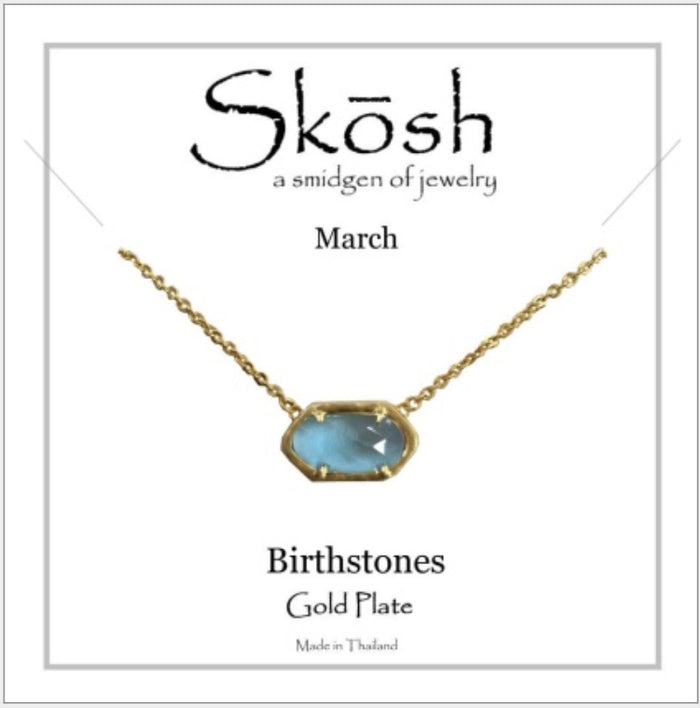 Skosh Birthstone March, Gold 58-4-03