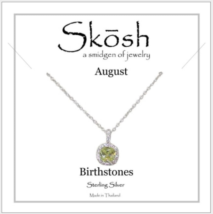 Skosh Birthstone August, Silver 57-582-08