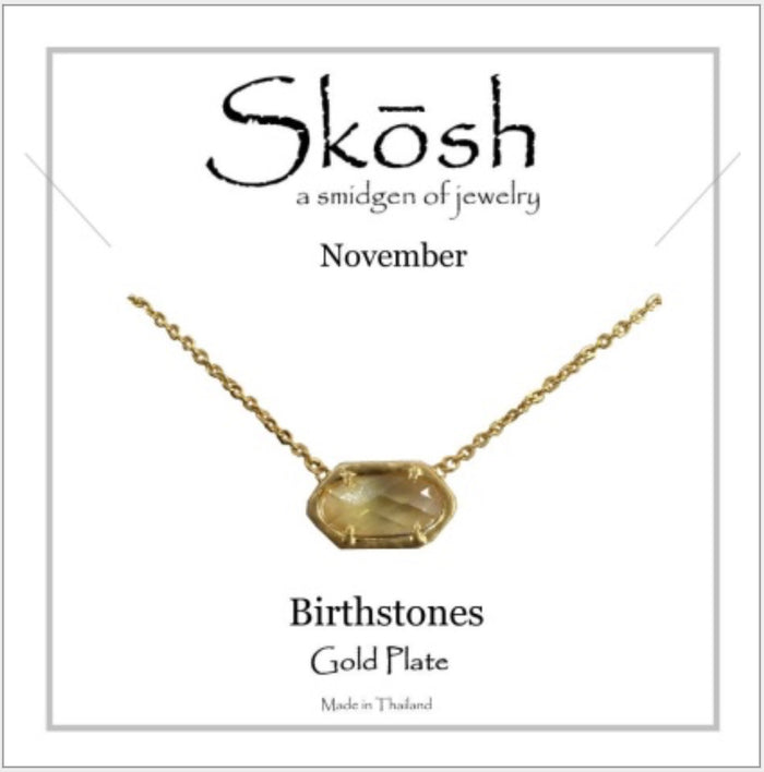 Skosh Birthstone November, Gold 58-4-11