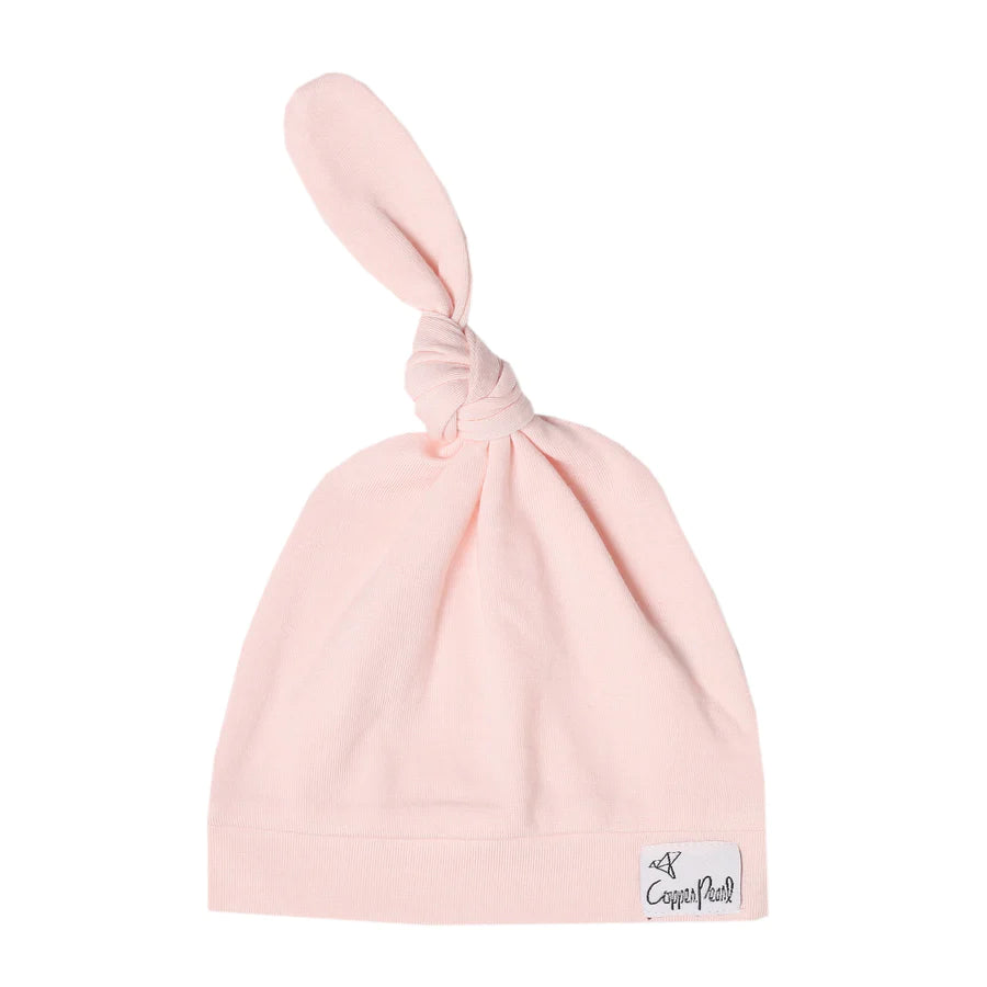 TOP KNOT HAT COPPER PEARL