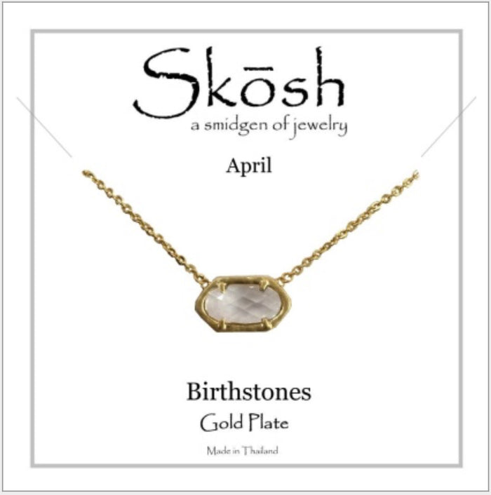 Skosh Birthstone April, Gold 58-4-04