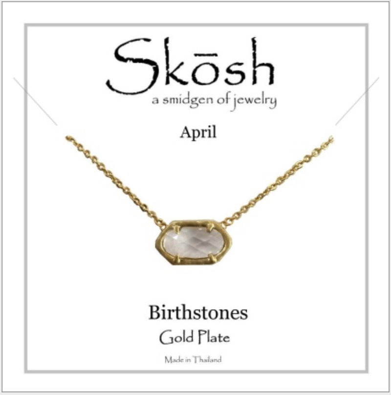 Skosh Birthstone April, Gold 58-4-04