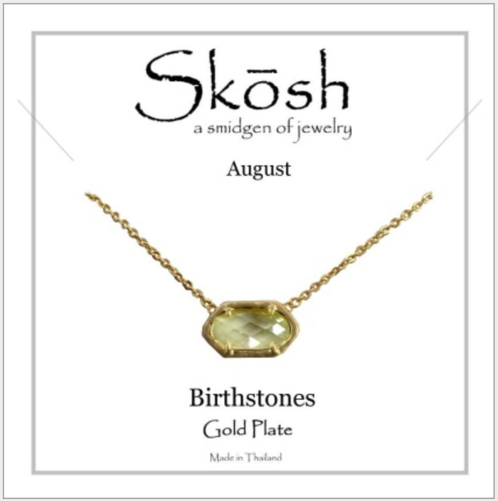 Skosh Birthstone August, Gold 58-4-08