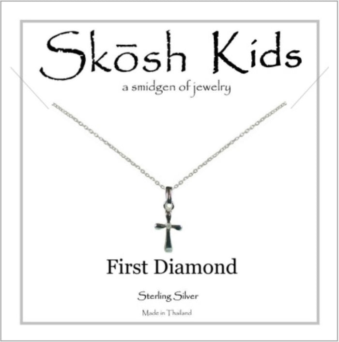 Skosh Kids Cross First Diamond, silver 55-973-15