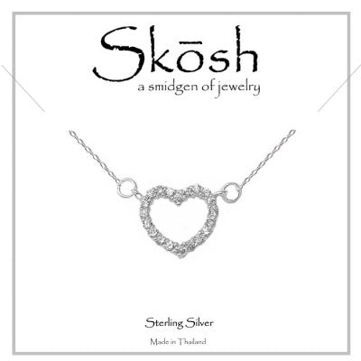 Skosh Heart CZ  Silver 57-197