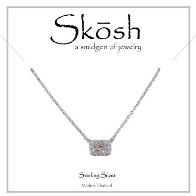 Skosh CZ w/halo CZ Silver 57-587-1