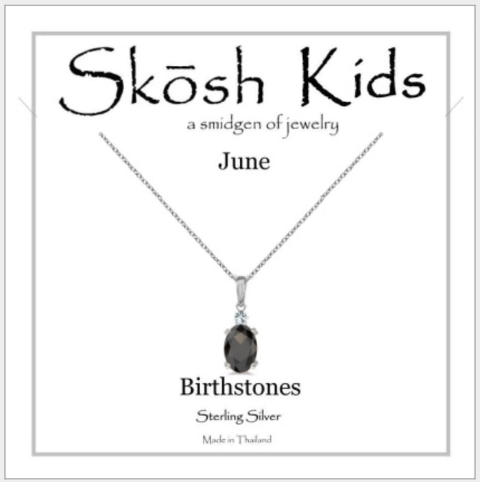 Skosh Kids Birthstone June, Silver 56-121-06