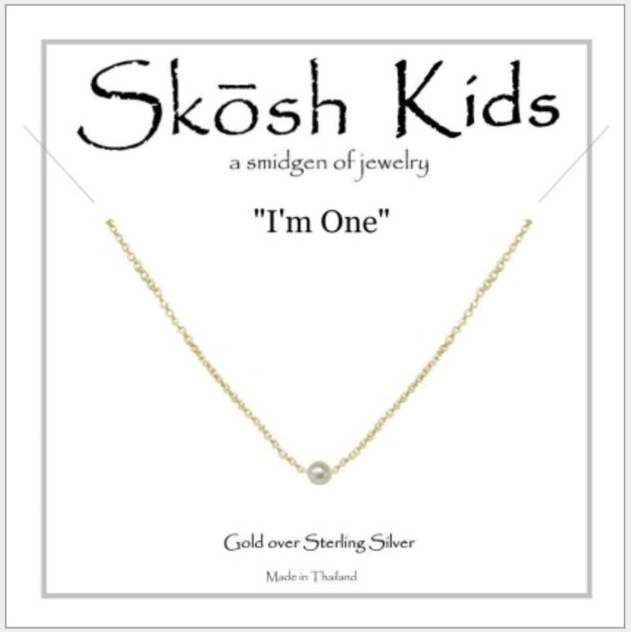 Skosh Kids I’m One Pearl, Gold 56-144-1