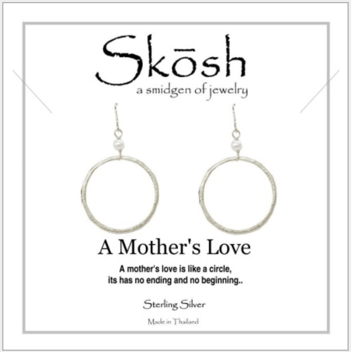 Skosh A Mother’s Love Sterling Silver Ear Rings 57-196-1E