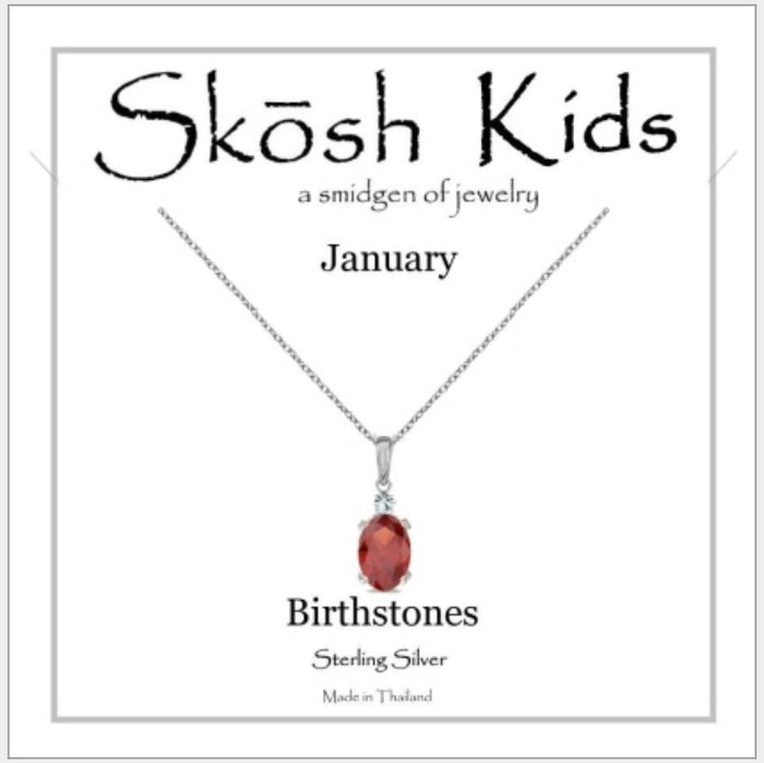 Skosh Kids Birthstone January, Silver 56-121-01