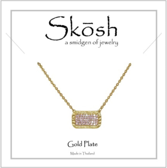 Skosh Pave CZ, Gold 58-3-008