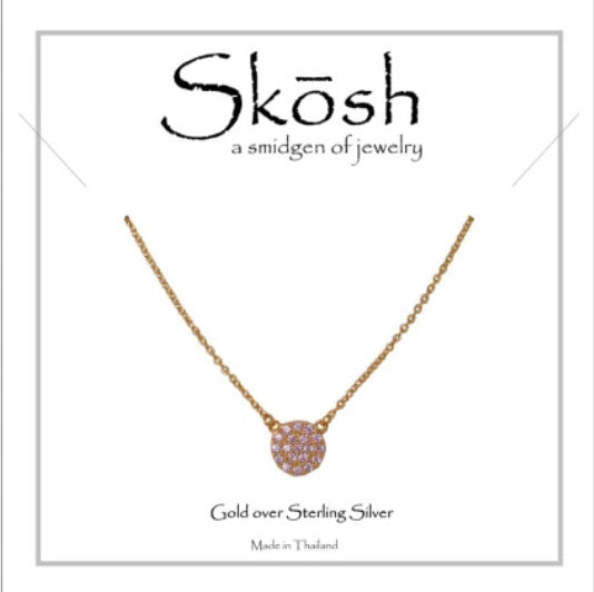 Skosh Pave CZ Dic; Gold 57-450-1