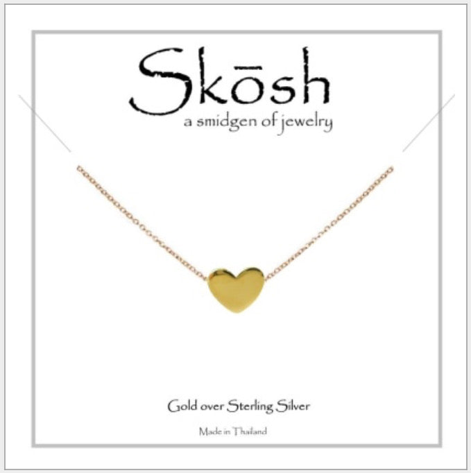 Skosh Gold Heart Necklace 57-210-7