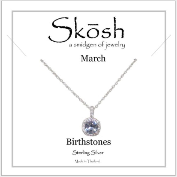 Skosh Birthstone March Silver 57-582-03