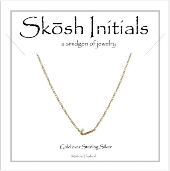 Skosh initial J, Gold 57-4-J