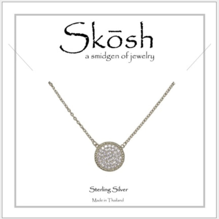 Skosh Pave CZ Round, Silver 57-504-1