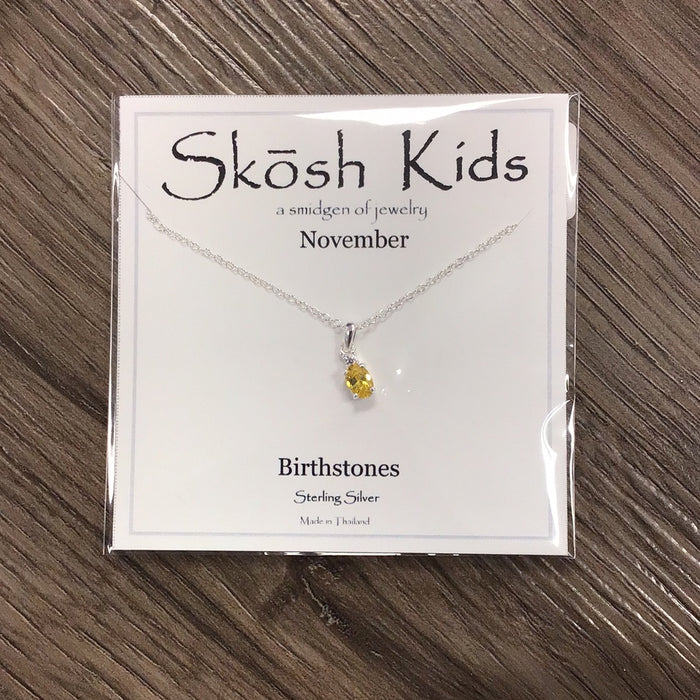 Skosh Kids Birthstone Silver November 56-121-11