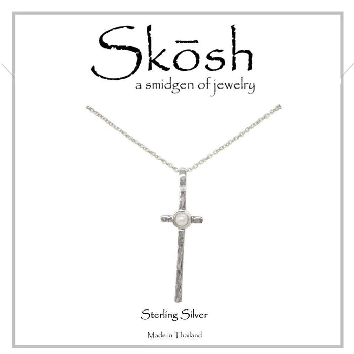 Skosh Long Cross w/Pearl 57-547-2