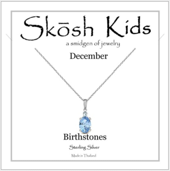 Skosh Kids Birthstone December, Silver 56-121-12