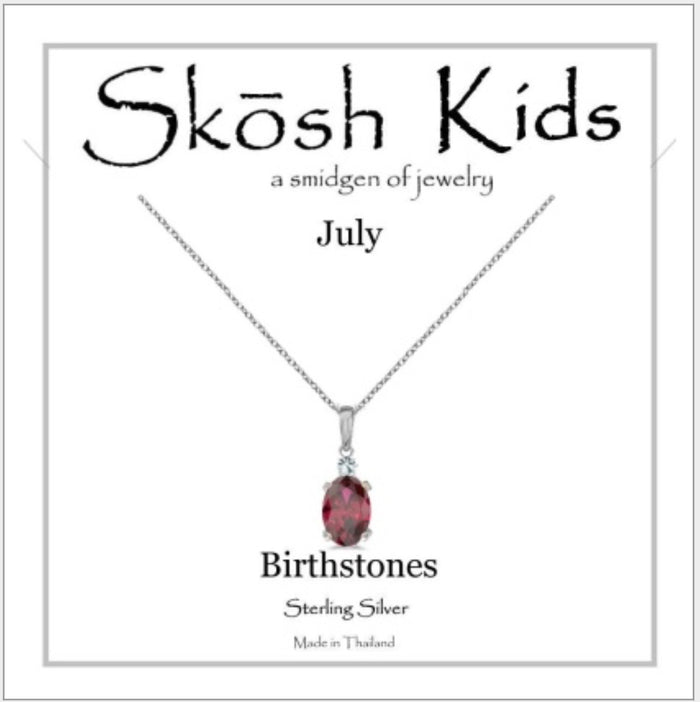 Skosh Kids Birthstone July, silver 56-121-07